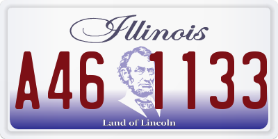IL license plate A461133