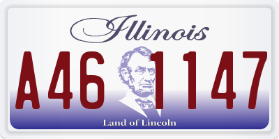 IL license plate A461147
