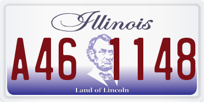 IL license plate A461148