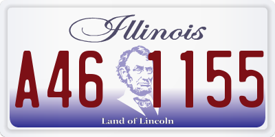 IL license plate A461155