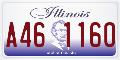 IL license plate A461160