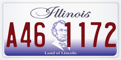 IL license plate A461172