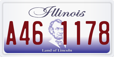 IL license plate A461178