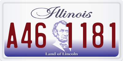 IL license plate A461181