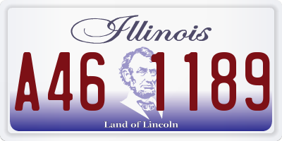 IL license plate A461189