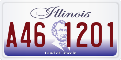 IL license plate A461201