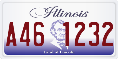 IL license plate A461232