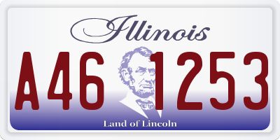 IL license plate A461253