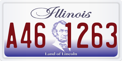 IL license plate A461263