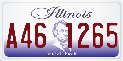 IL license plate A461265