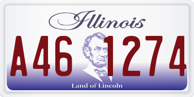 IL license plate A461274