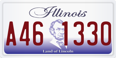 IL license plate A461330