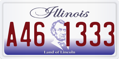 IL license plate A461333
