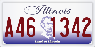 IL license plate A461342