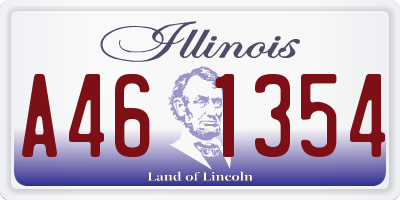 IL license plate A461354