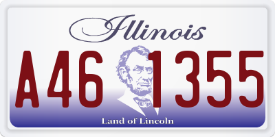 IL license plate A461355