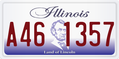 IL license plate A461357