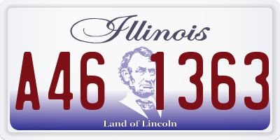 IL license plate A461363