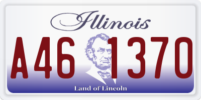 IL license plate A461370