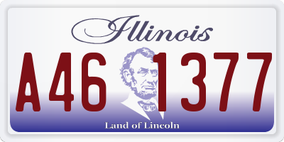 IL license plate A461377