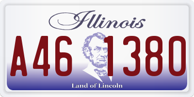 IL license plate A461380
