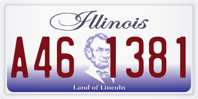 IL license plate A461381