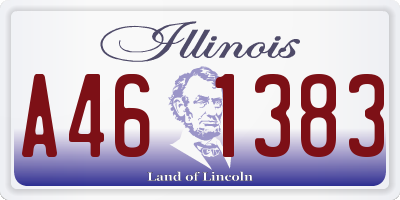 IL license plate A461383