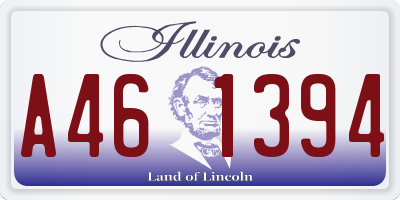 IL license plate A461394