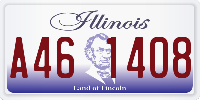 IL license plate A461408