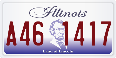 IL license plate A461417