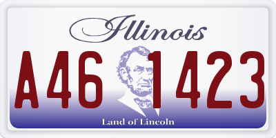 IL license plate A461423