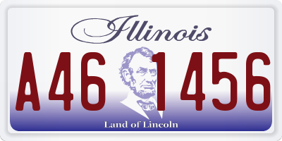 IL license plate A461456