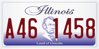IL license plate A461458