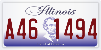 IL license plate A461494