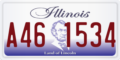 IL license plate A461534