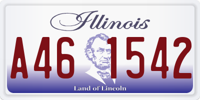 IL license plate A461542