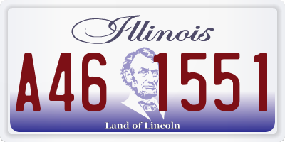 IL license plate A461551