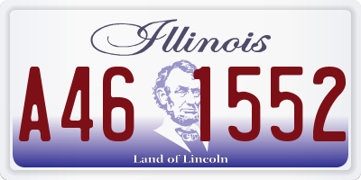 IL license plate A461552