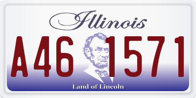 IL license plate A461571