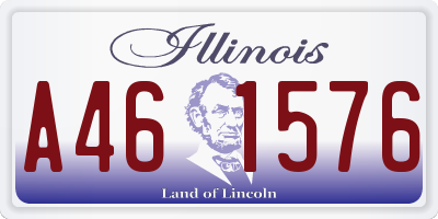 IL license plate A461576