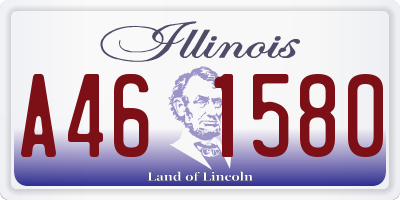 IL license plate A461580