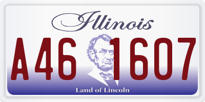 IL license plate A461607