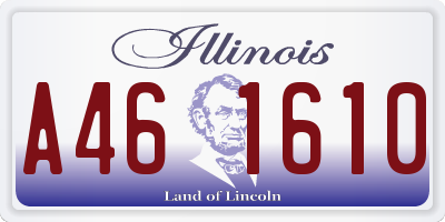 IL license plate A461610