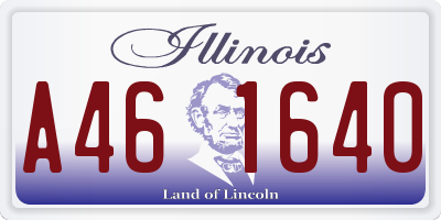 IL license plate A461640