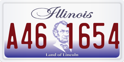 IL license plate A461654