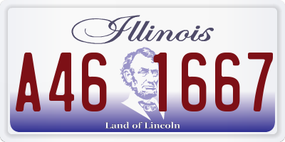 IL license plate A461667