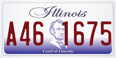 IL license plate A461675
