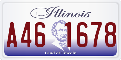 IL license plate A461678