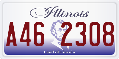 IL license plate A462308