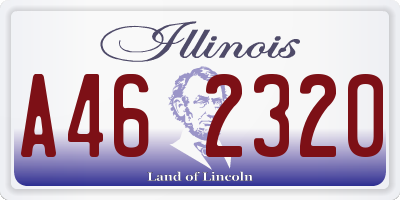 IL license plate A462320